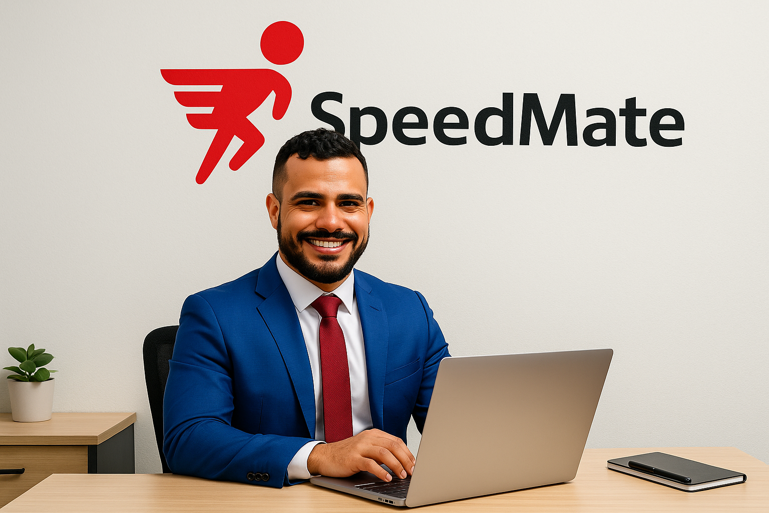 Abstract AI illustration representing SpeedMate services